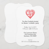 Cupido Mailing Valentijn Hart Kaart (Voorkant / Achterkant)