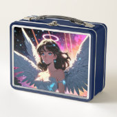 Cupido Meisje Metalen Lunchbox (Voorkant)