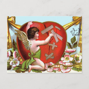 Cupido Mending Gebroken hart Feestdagenkaart