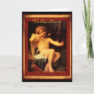 Cupido met Bow Fine Art Afbeelding Valentijn Feestdagen Kaart