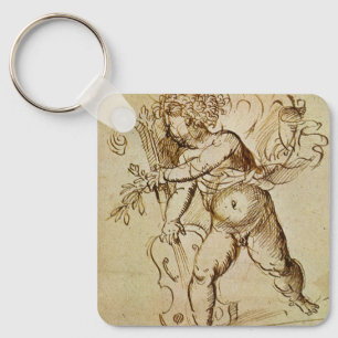 Cupido met een viool door Domenico Campagnola Sleutelhanger