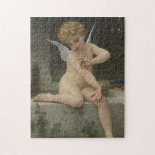 Cupido met een vlinder (door Bouguereau) Legpuzzel