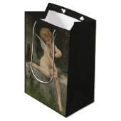 Cupido met een vlinder (door Bouguereau) Medium Cadeauzakje (Voorkant Gekanteld)
