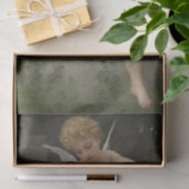 Cupido met een vlinder (door Bouguereau) Tissuepapier (Geschenk)