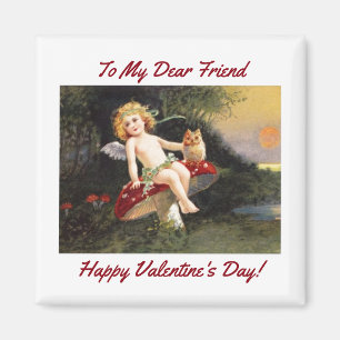  Cupido met Uil Magneet