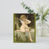 Cupido met Vlinder - Bouguereau Briefkaart (Staand voorkant)