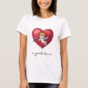Cupido op Rode Hart T-shirt