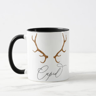 Cupido Rendier Antlers Kerst Mok