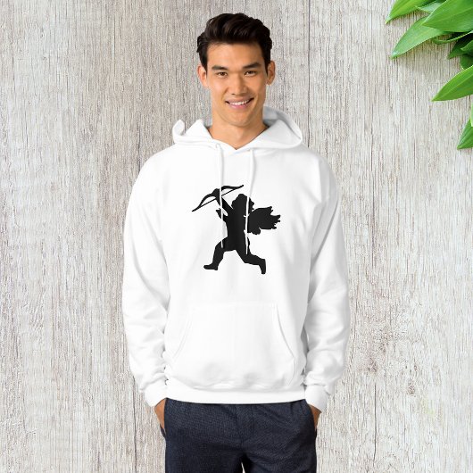 Cupido Silhouet Mannen Hoodie