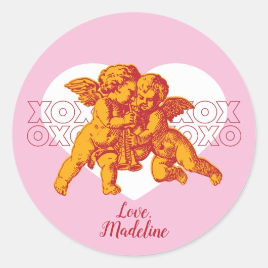 Cupido Stickers Valentijn's Day (Voorkant)