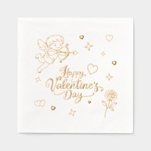 Cupidon de la Saint-Valentin et conception de grib (Recto)