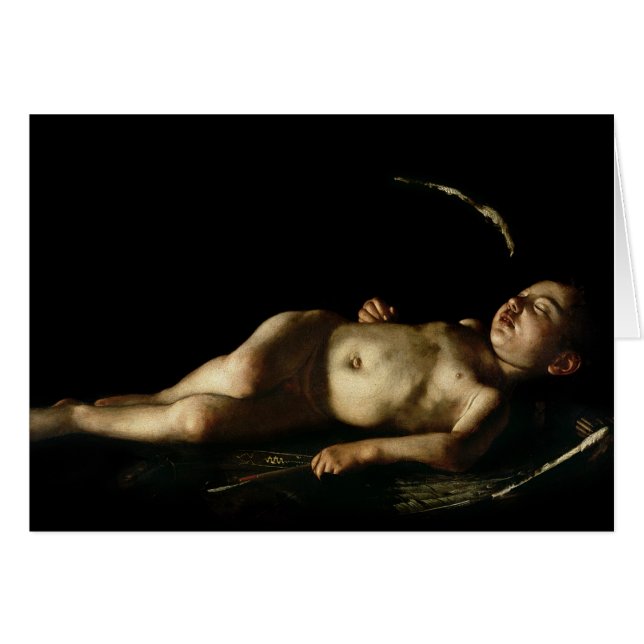 Cupidon de sommeil, 1608 (Devant horizontal)