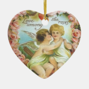 Cupidons vintages Ornement Saint Valentin