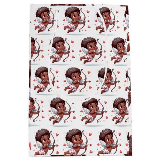 Cupido's charme is mijn Valentijn Medium Cadeauzakje (Voorkant)