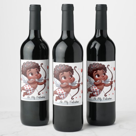 Cupido's charme is mijn Valentijn Wijn Etiket (Flessen)