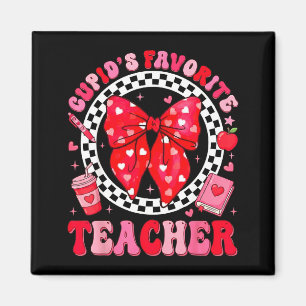 Cupido's Favoriete Leraar Student Coquette Boog Va Magneet