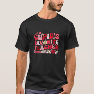 Cupido's favoriete leraar Vrouwen Retro Groovy Val T-shirt