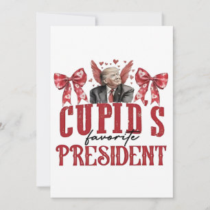 Cupido's favoriete President Valentijn Trump Feestdagenkaart