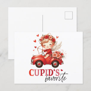 Cupido's favoriete Valentijnsdag Briefkaart