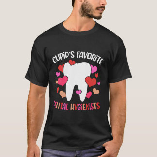 Cupido's favoriete Valentijnsdag voor mondhygiënis T-shirt