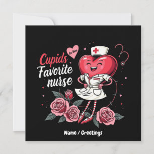 Cupido's Favoriete Verpleegster Grappig En Schatti Kaart