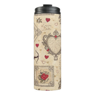 Cupido's Romantische Patroon (8) Thermosbeker