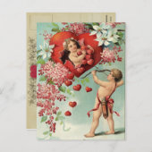 Cupido's Target Valentijn Briefkaart (Voorkant / Achterkant)