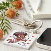 Cupido's Valentijnsdag Sleutelhanger (Voorkant Rechts)