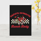 Cupid's favoriete lunchdame hart Valentijnsdag Kaart (Gele Bloem)