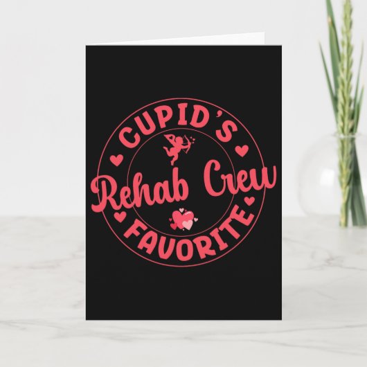 Cupid's Favoriete Rehab Crew Valentijn Pt Ot Slp T Kaart (Voorkant)