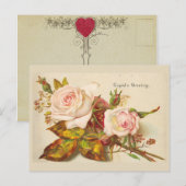 Cupid's Greeting Valentijn Briefkaart (Voorkant / Achterkant)