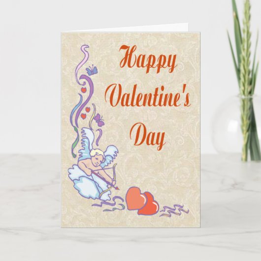 Cupids Love Valentijn Kaart (Voorkant)