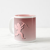 Cupids Tweekleurige Koffiemok (Voorkant links)