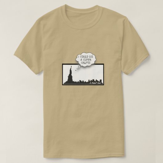 Cuppa Cawfee - Een MisterP Shirt (Design voorkant)