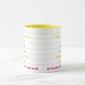 Cuppa Leuke Kleurrijke Gestreepte Snoep Shushes! Mok (Midden)