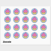 Cuppy Cake Kawaii Stickers (Vel)
