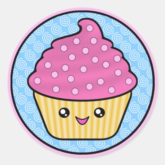 Cuppy Cake Kawaii Stickers (Voorkant)