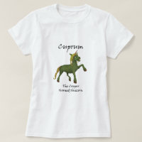 Cuprum het T-shirt-Shirt van Unicorn met koper