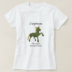 Cuprum het T-shirt-Shirt van Unicorn met koper T-shirt