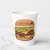 Cups burger papieren bekers (Voorkant)