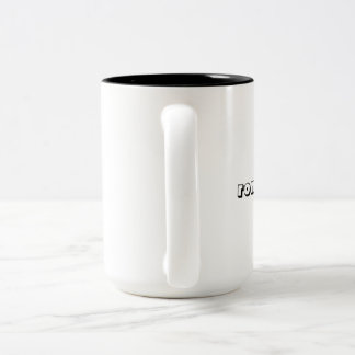 Cups Cat on Coffee Tweekleurige Koffiemok