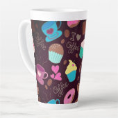 Cups en cupcakes, koffie latte mok (Linkerhoek)