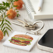 Cups hamburger sleutelhanger (Voorkant Rechts)