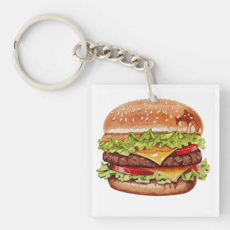 Cups hamburger sleutelhanger