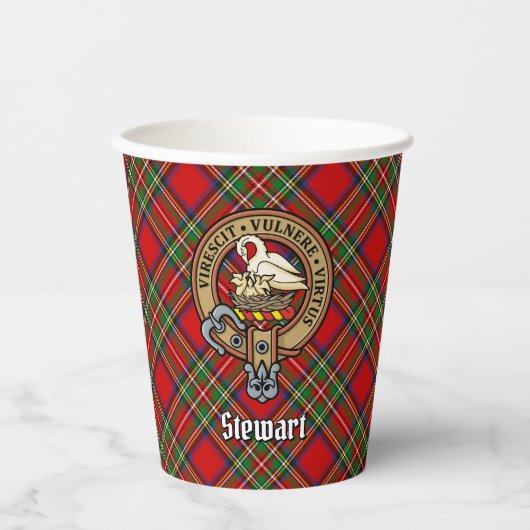 Cups van Clan Stewart Crest Paper Cups Papieren Bekers (Voorkant)