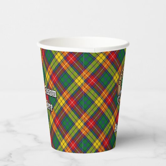 Cups van CX Crest Paper van Clan Buchanan Papieren Bekers (Rechts)