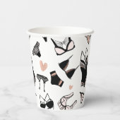 Cups voor echt bachelorette, lingerie Patroonpapie Papieren Bekers (Achterkant)