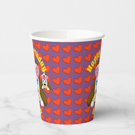 Cups voor echt papier papieren bekers (Links)