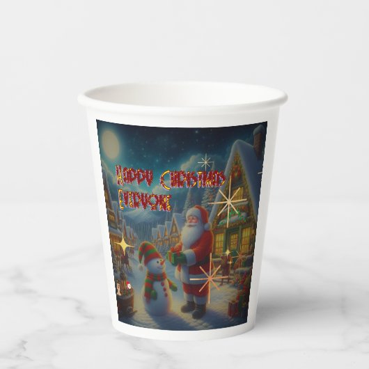 Cups voor kerst papieren bekers (Voorkant)