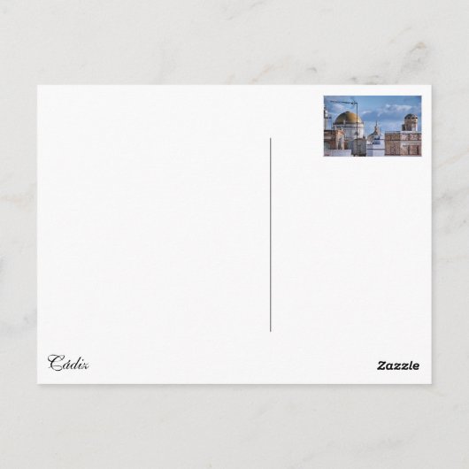 Cupulas de Cádiz Briefkaart (Achterkant)
